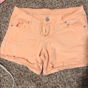 Light orange shorts